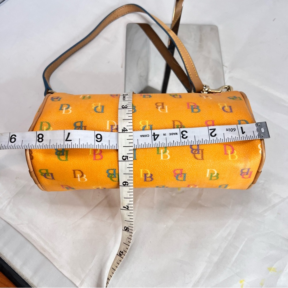 Dooney & Bourke Signature Orange Barrel Mini ShoulderBag- excellent condition! - Picture 12 of 13